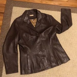 BR Wilson Lthr Jckt  Lg gently worn